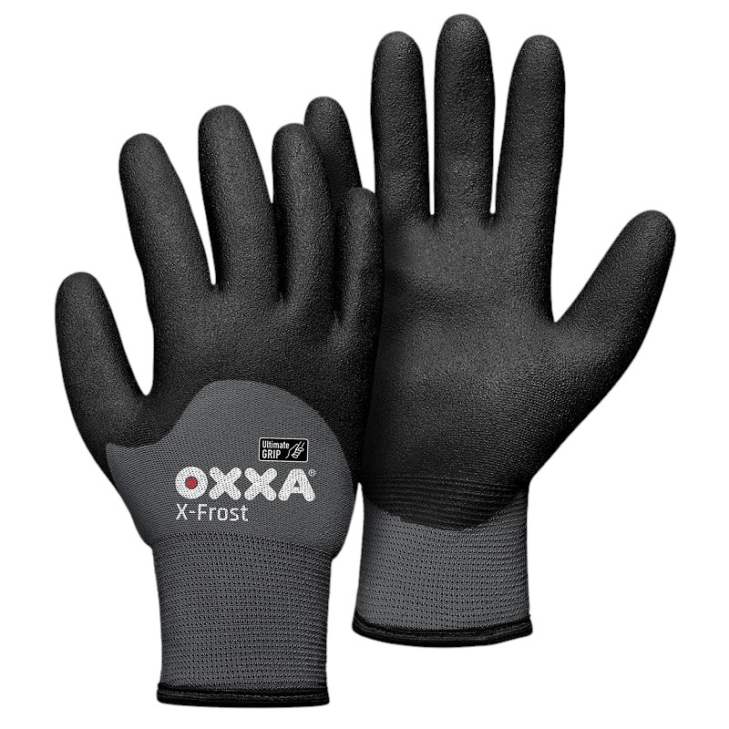 OXXA® X-Frost 51-860 Handschoenen - Waterdicht en bestand tegen kou - HPT®/nylon - Zwart/grijs - Maat 10/XL